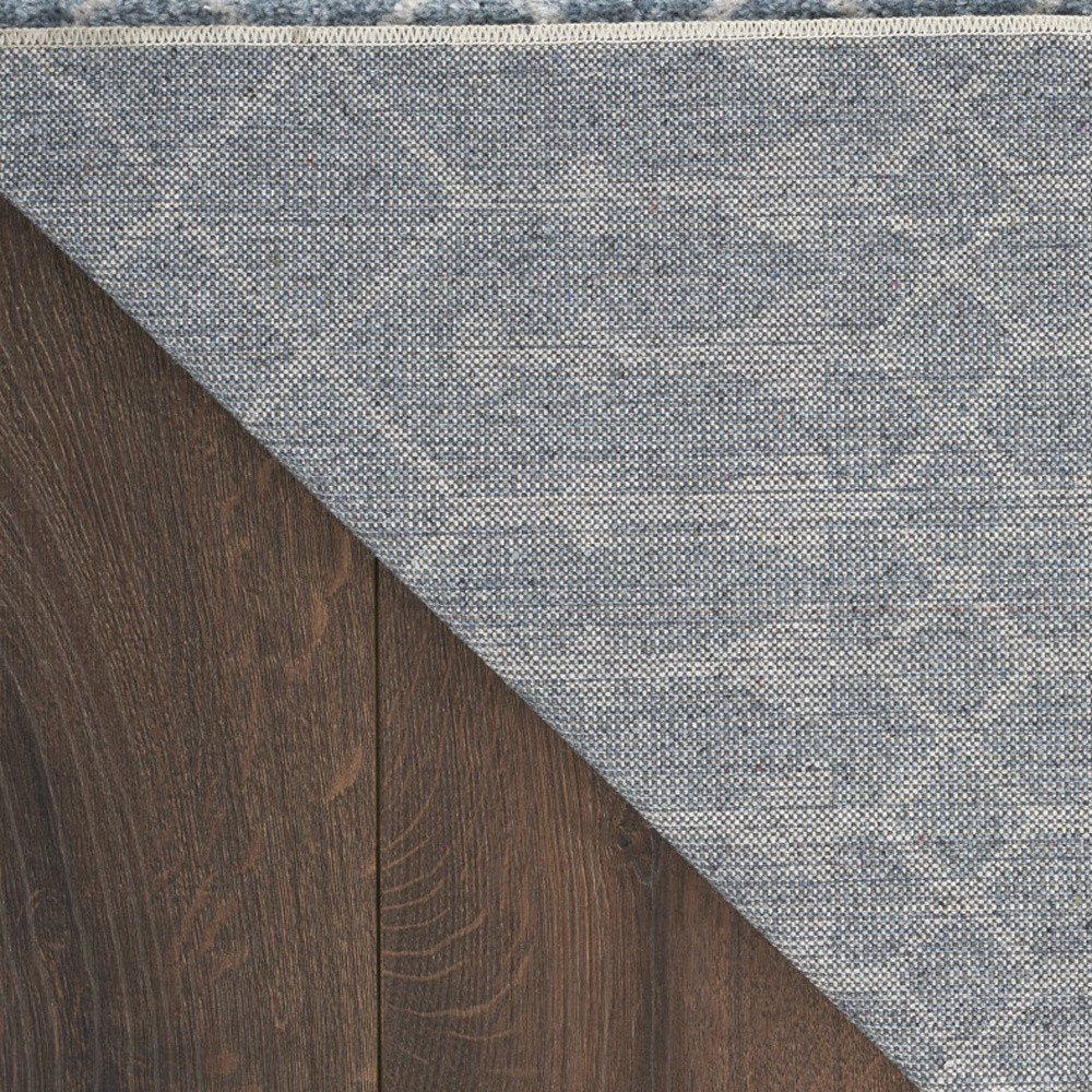 8' Blue Moroccan Runner Rug