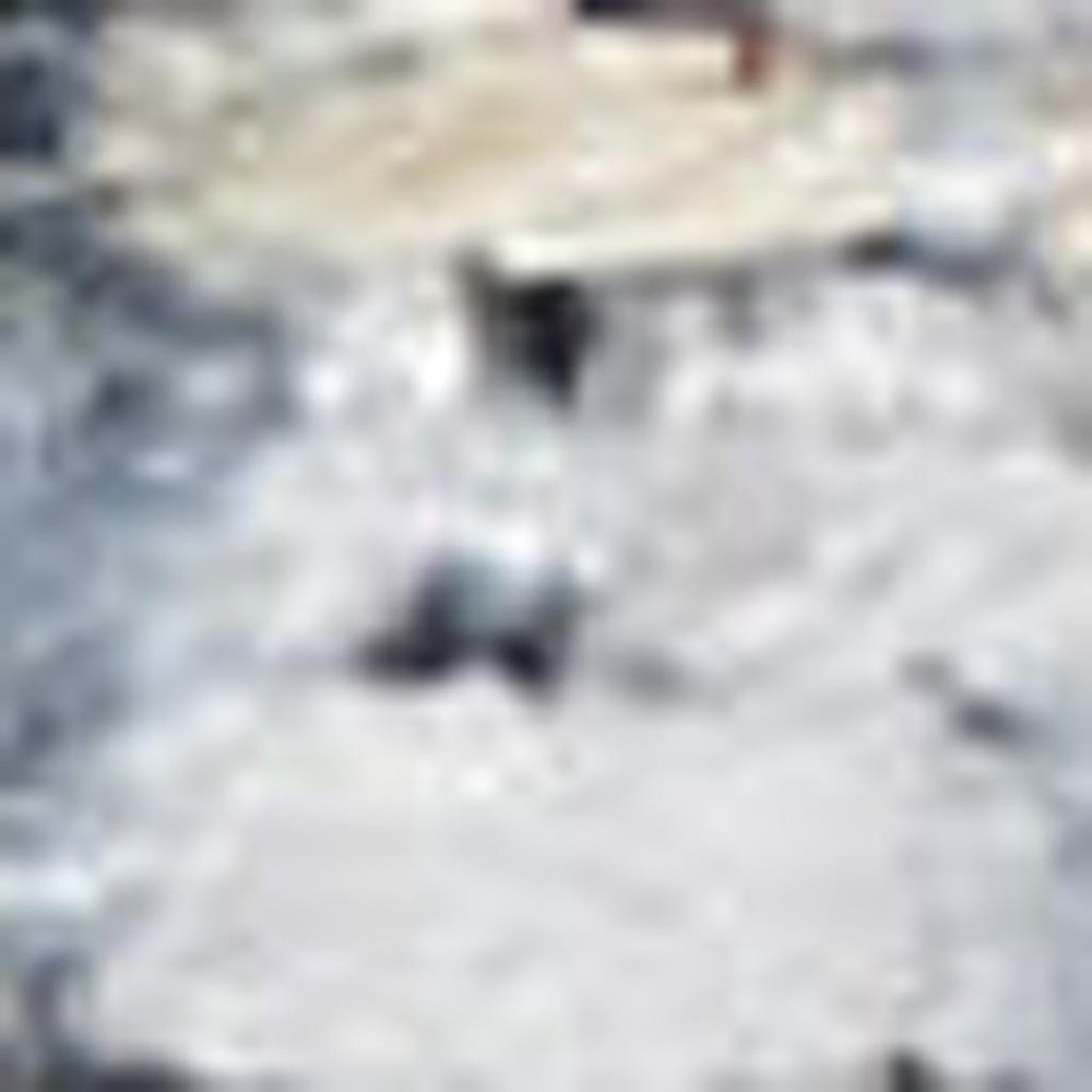 9' X 12' Blue and Gray Geometric Power Loom Washable Area Rug