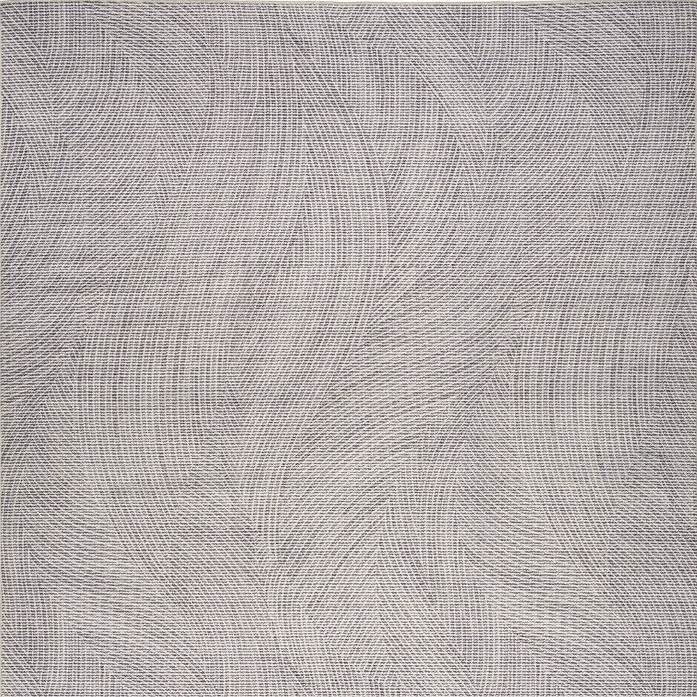 6' X 9' Gray and Ivory Abstract Power Loom Washable Non Skid Area Rug