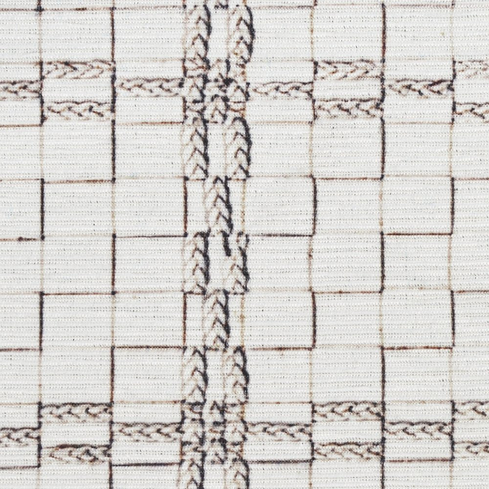 9' X 12' Gray and Ivory Geometric Power Loom Washable Non Skid Area Rug