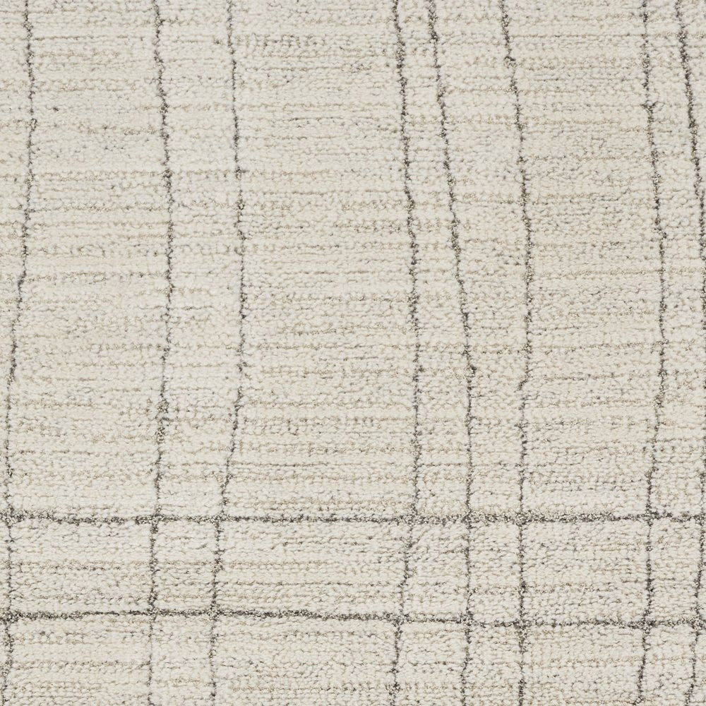 4' X 6' Gray And Ivory Abstract Area Rug