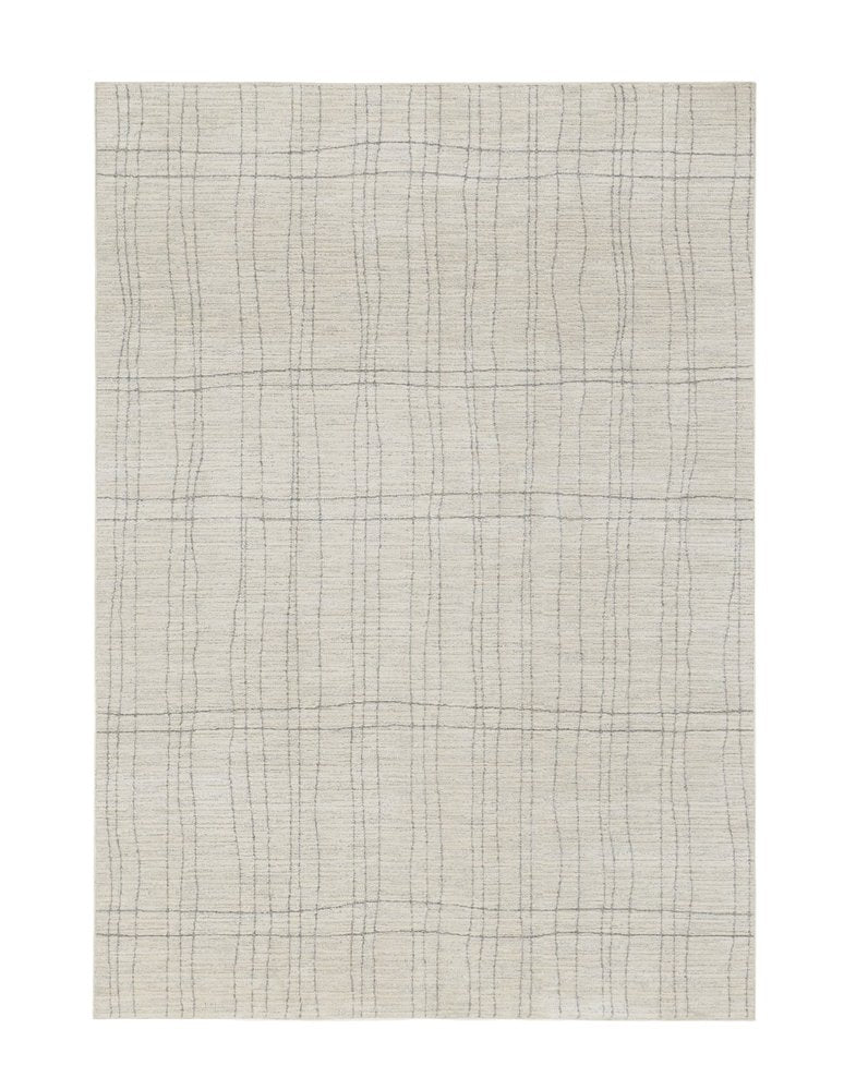 4' X 6' Gray And Ivory Abstract Area Rug