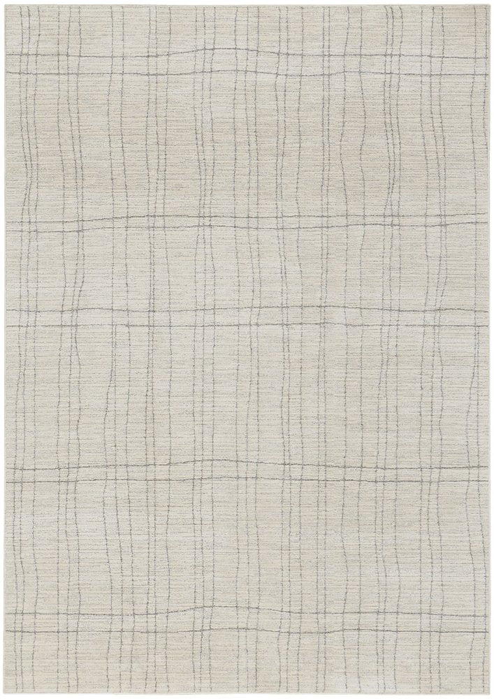 4' X 6' Gray And Ivory Abstract Area Rug