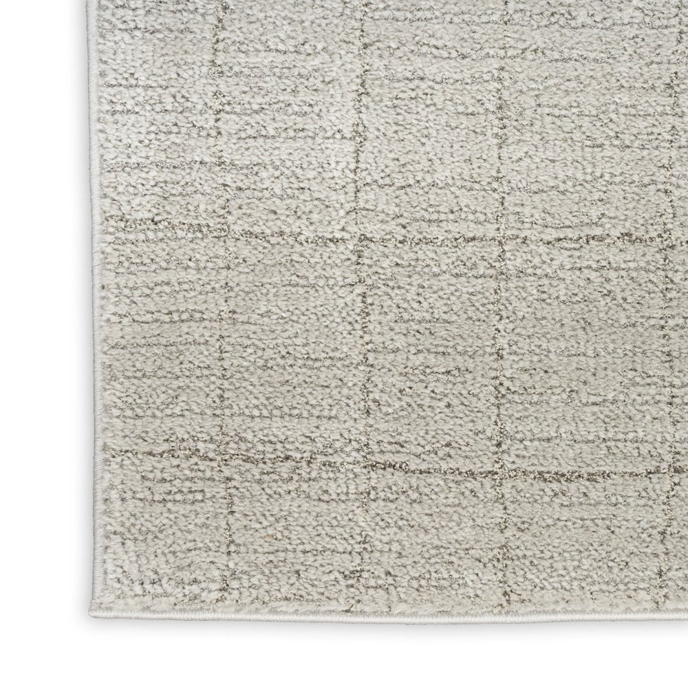 4' X 6' Beige and Gray Abstract Power Loom Area Rug