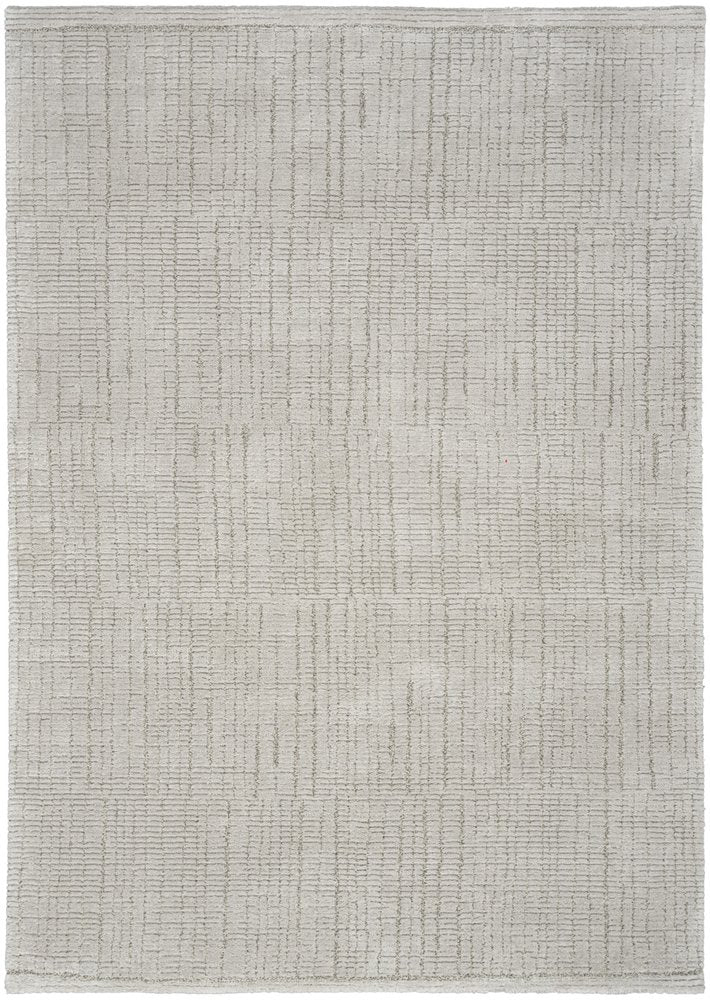 4' X 6' Gray And Silver Abstract Area Rug