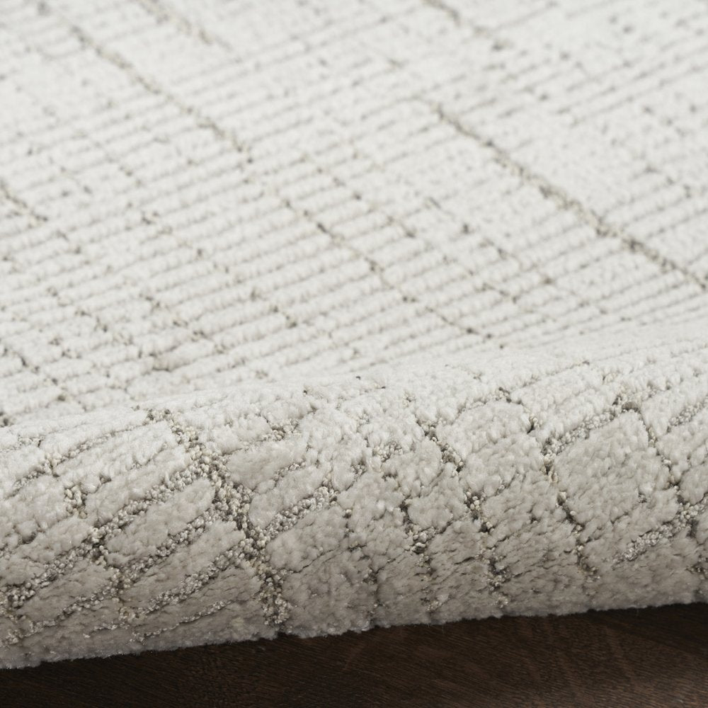 4' X 6' Gray And Silver Abstract Area Rug