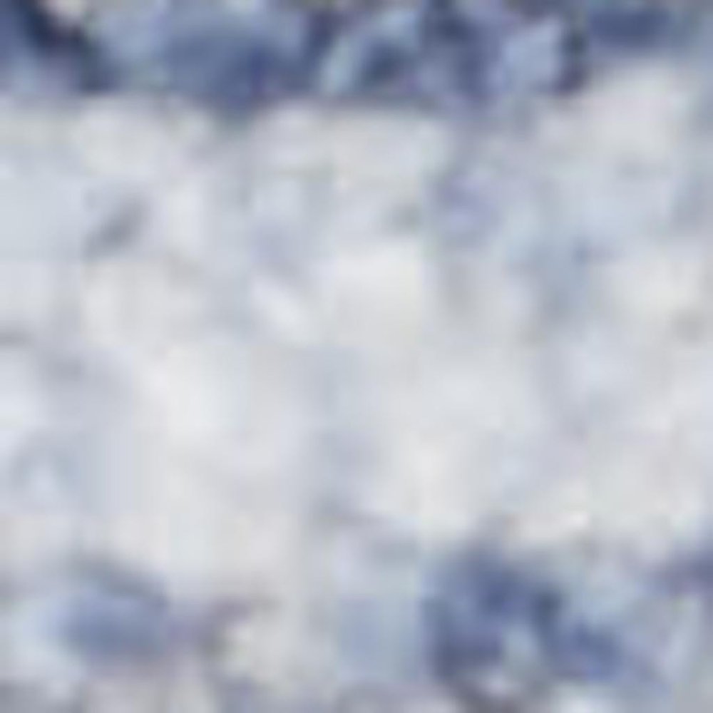 12' Blue and Ivory Oriental Power Loom Distressed Runner Rug