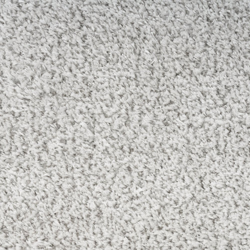 5' X 7' Silver Shag Area Rug