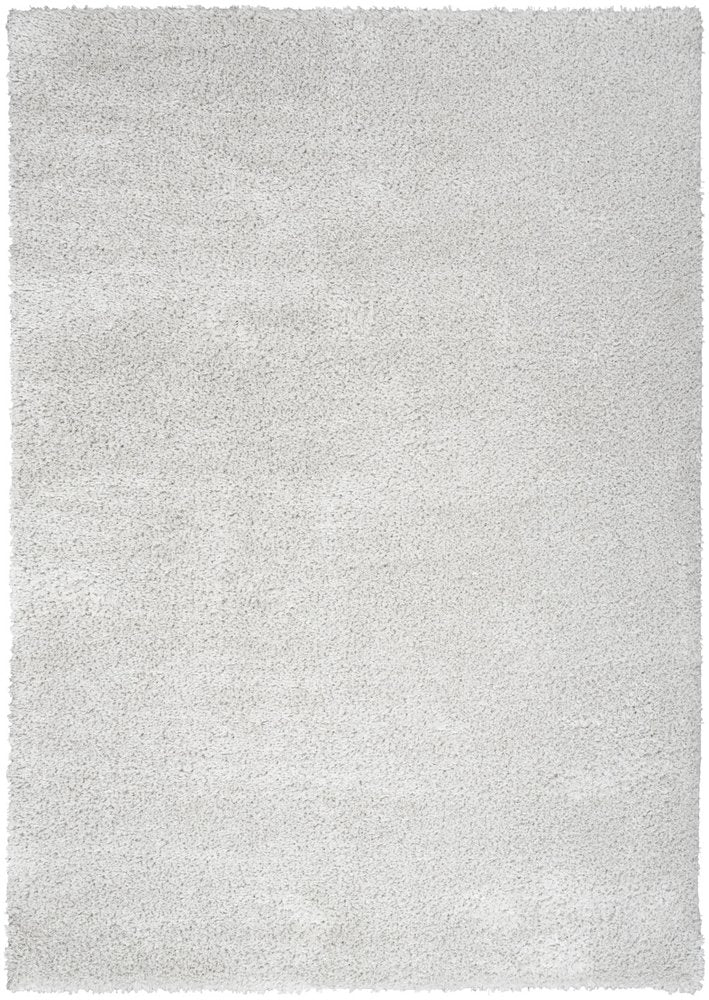 5' X 7' Silver Shag Area Rug