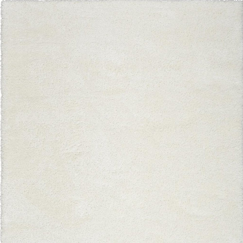 5' X 7' Ivory Shag Area Rug
