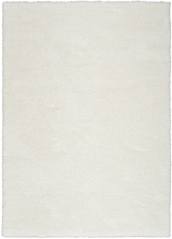5' X 7' Ivory Shag Area Rug