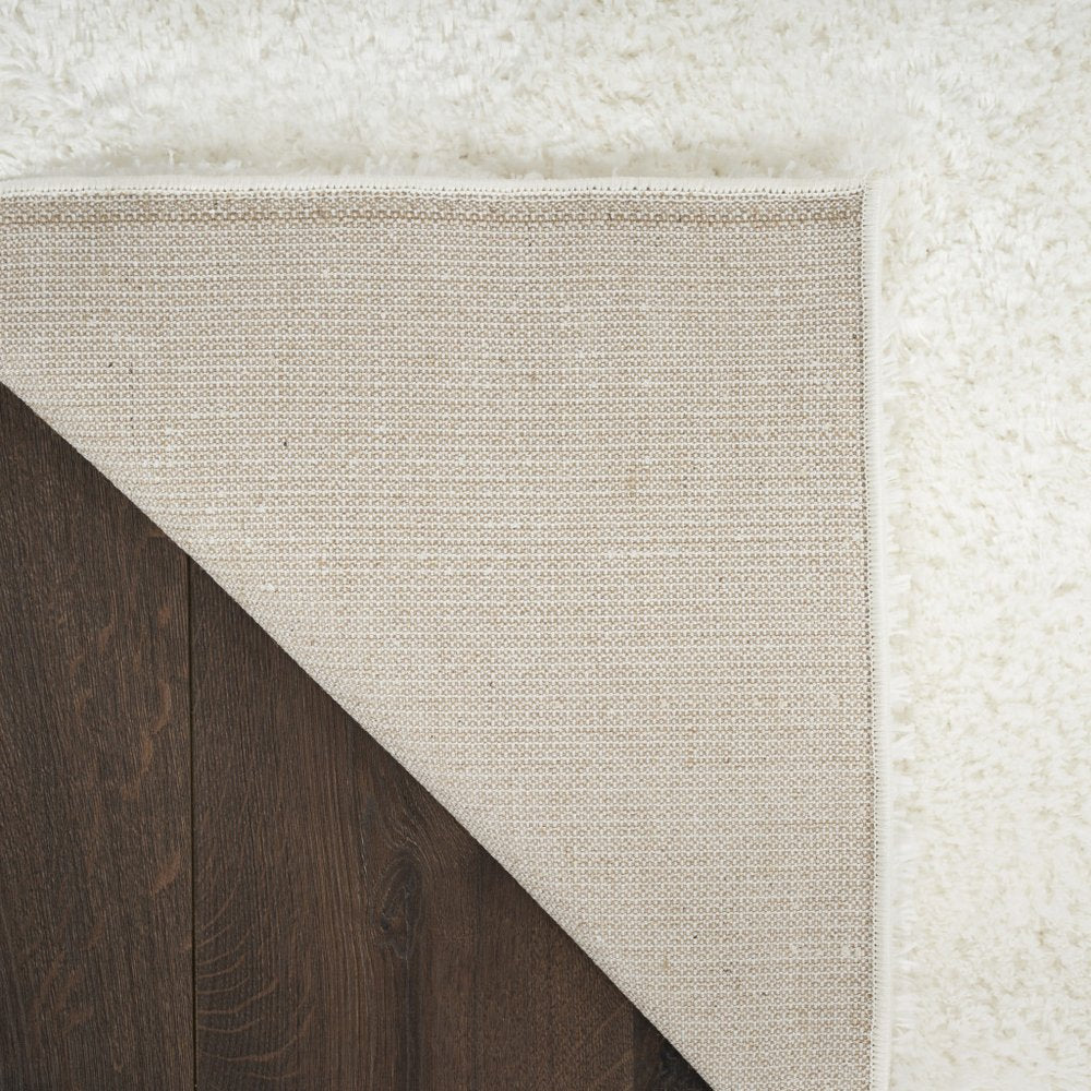 5' X 7' Ivory Shag Area Rug