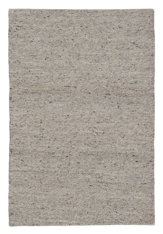 9' X 12' Beige and Gray Hand Woven Area Rug