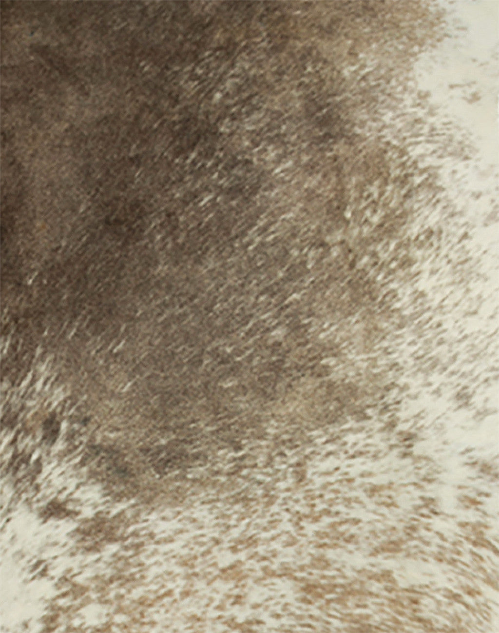 5' X 7' Brown and White Cowhide Hand Knotted Area Rug