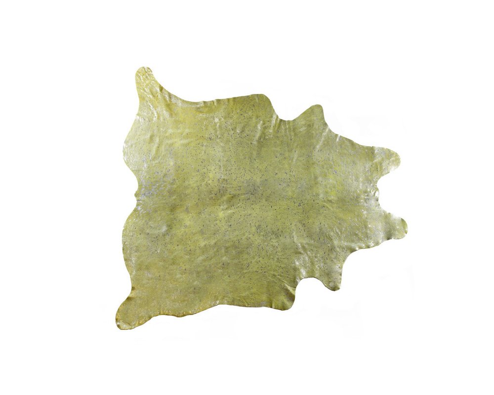 6' X 7' Brown and Silver Cowhide Hand Knotted Area Rug