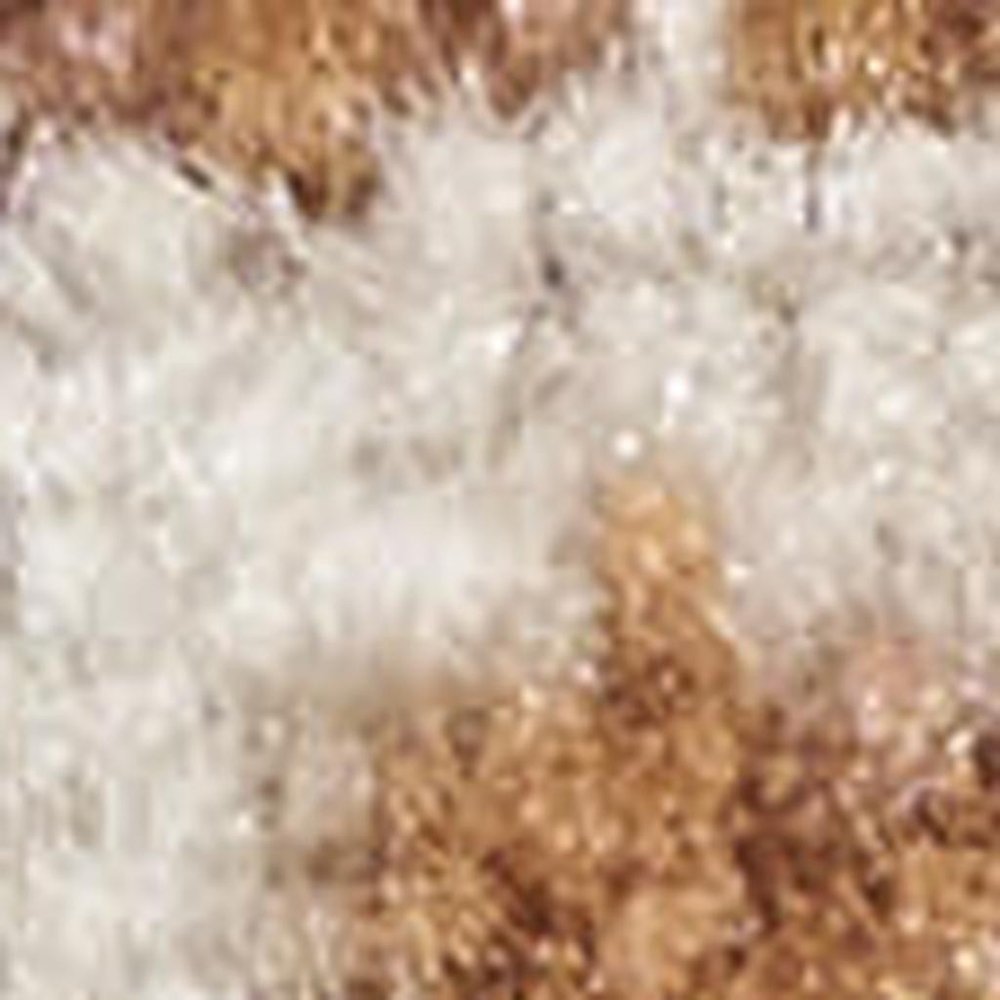 4' X 6' Red and Ivory Abstract Power Loom Area Rug