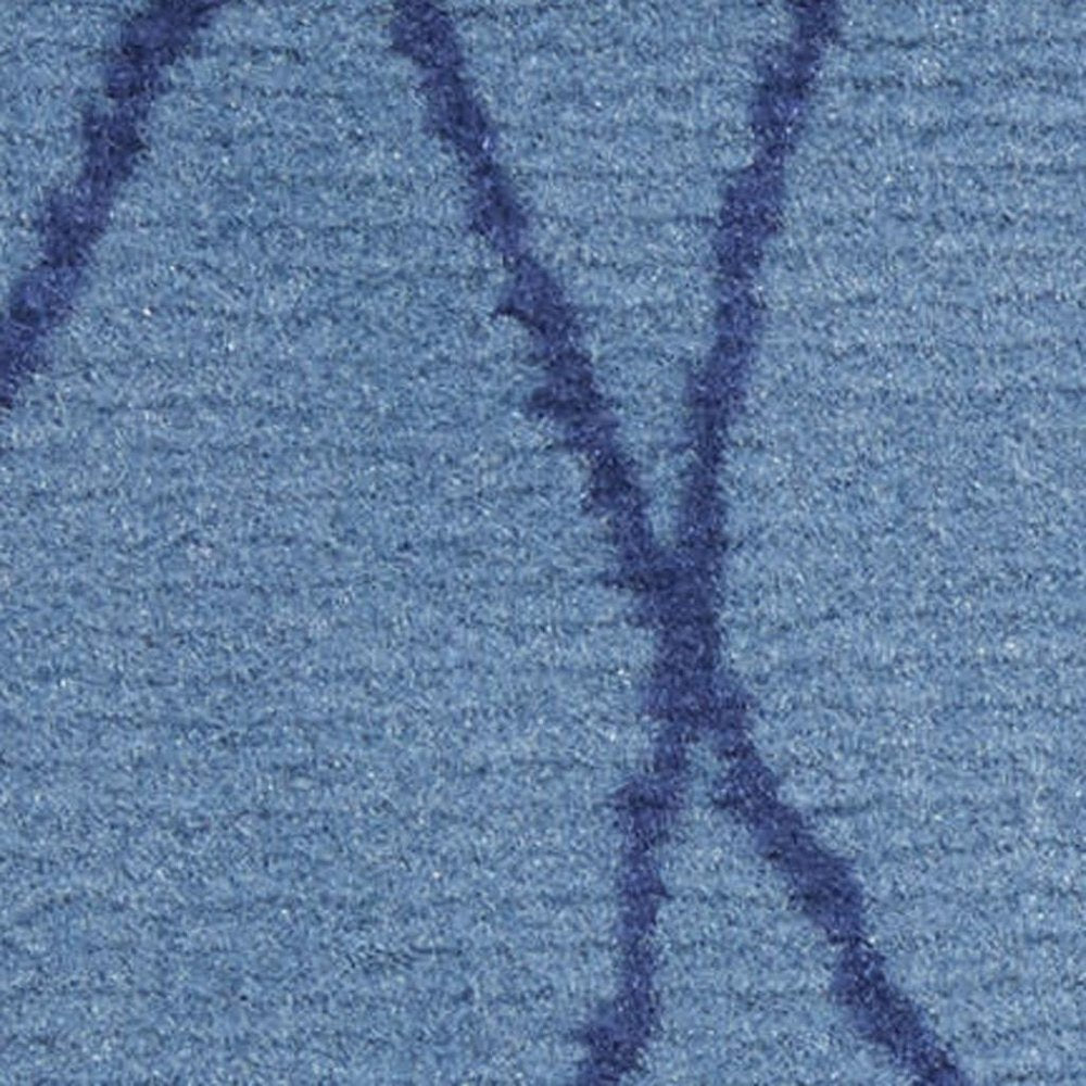 4' X 6' Blue and Beige Floral Power Loom Area Rug