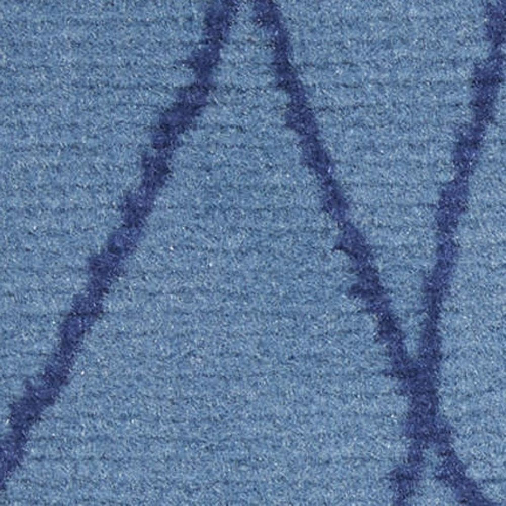 5' X 7' Blue and Beige Floral Power Loom Area Rug