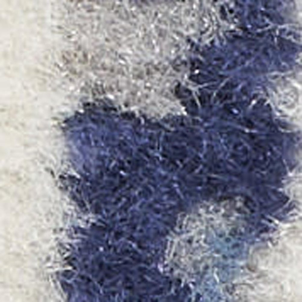 5' X 7' Blue and Gray Striped Power Loom Area Rug