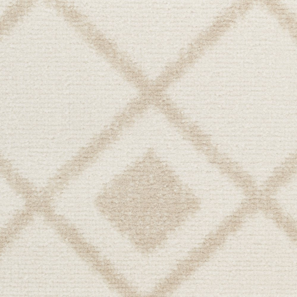 8' Beige And Ivory Moroccan Runner Rug