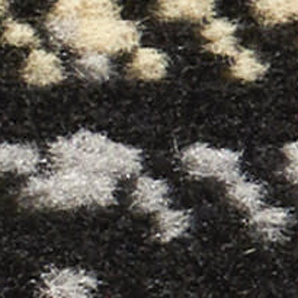 5' X 7' Red and Black Plaid Power Loom Area Rug