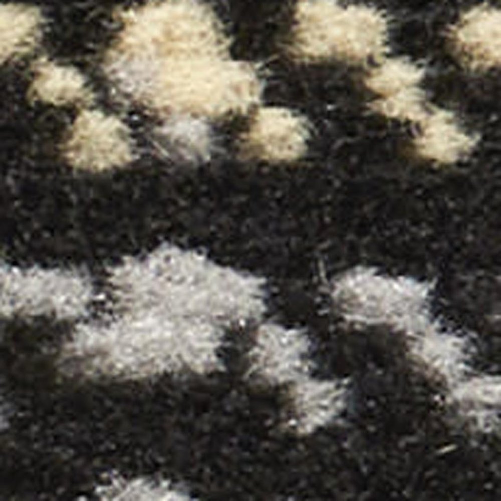 7' X 10' Red and Black Plaid Power Loom Area Rug