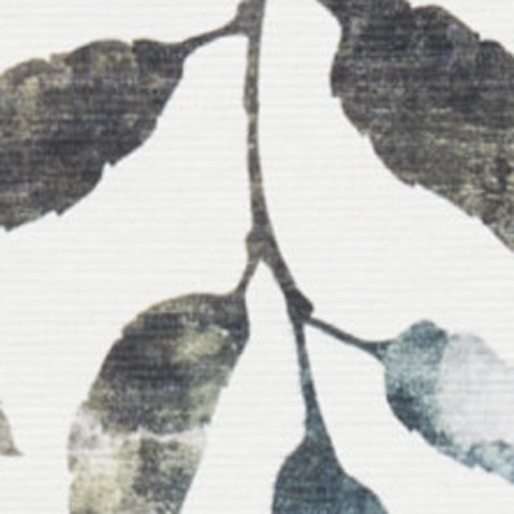 3' X 5' Green and Ivory Floral Power Loom Washable Non Skid Area Rug