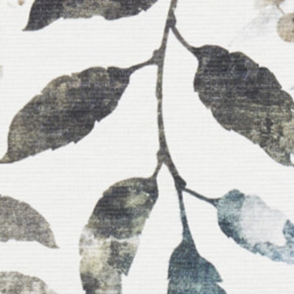 3' X 5' Green and Ivory Floral Power Loom Washable Non Skid Area Rug