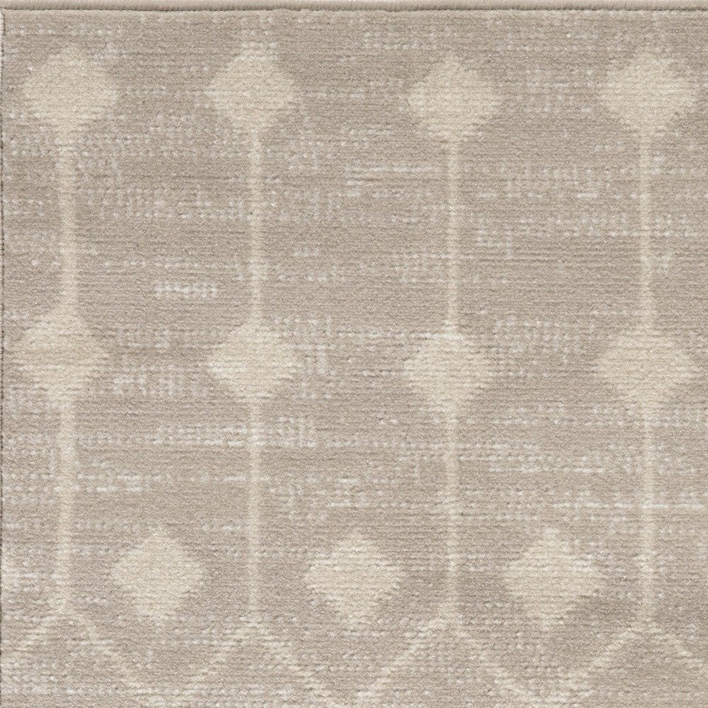 2' X 4' Beige and Ivory Moroccan Power Loom Area Rug