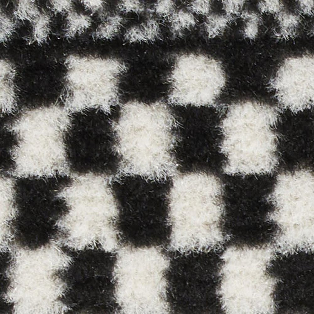 2' X 4' Black and White Striped Power Loom Area Rug