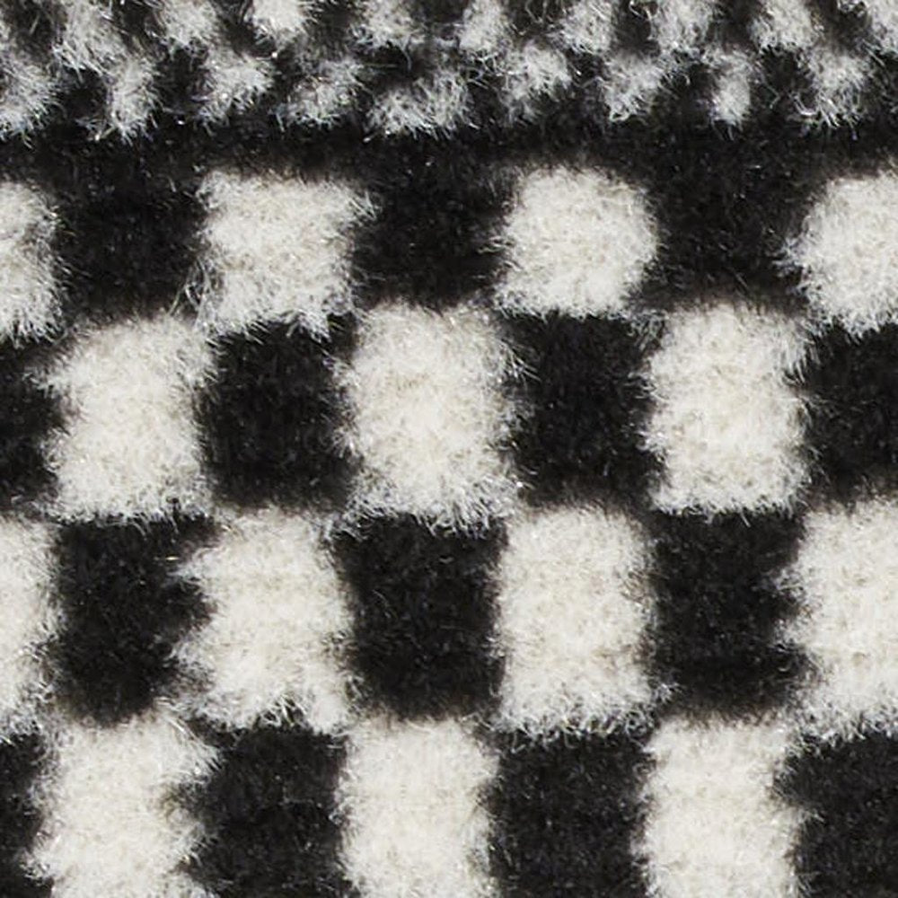 2' X 4' Black and White Striped Power Loom Area Rug