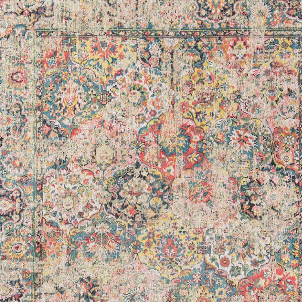 8' X 11' Red Oriental Non Skid Area Rug