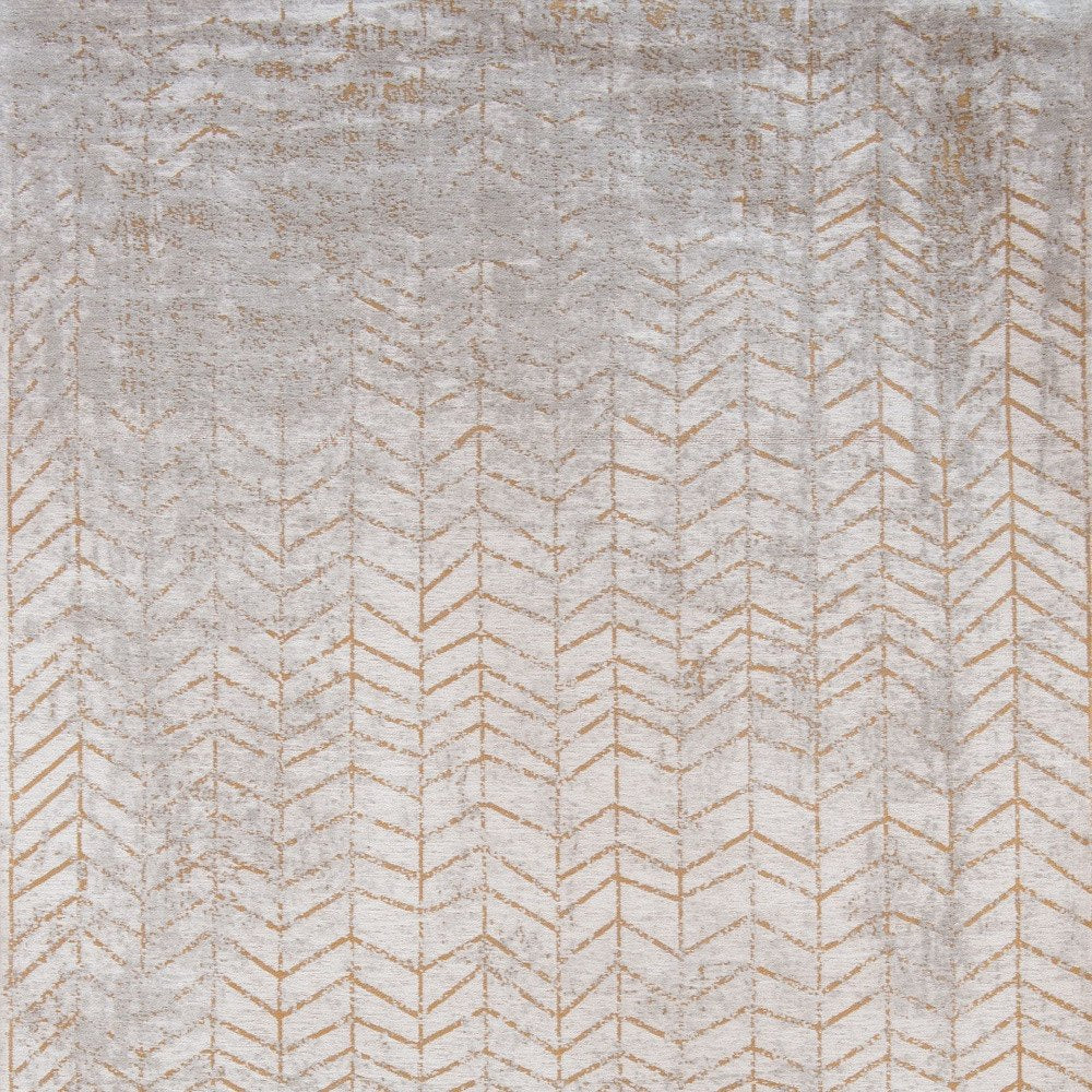 6' X 8' Gray and Yellow Chevron Non Skid Area Rug