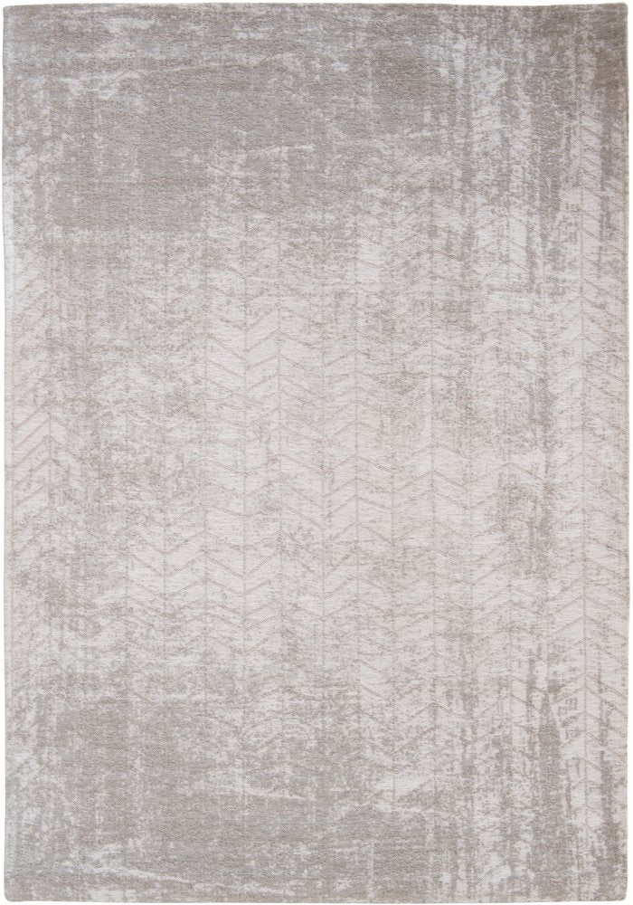 6' X 8' Gray and White Chevron Non Skid Area Rug
