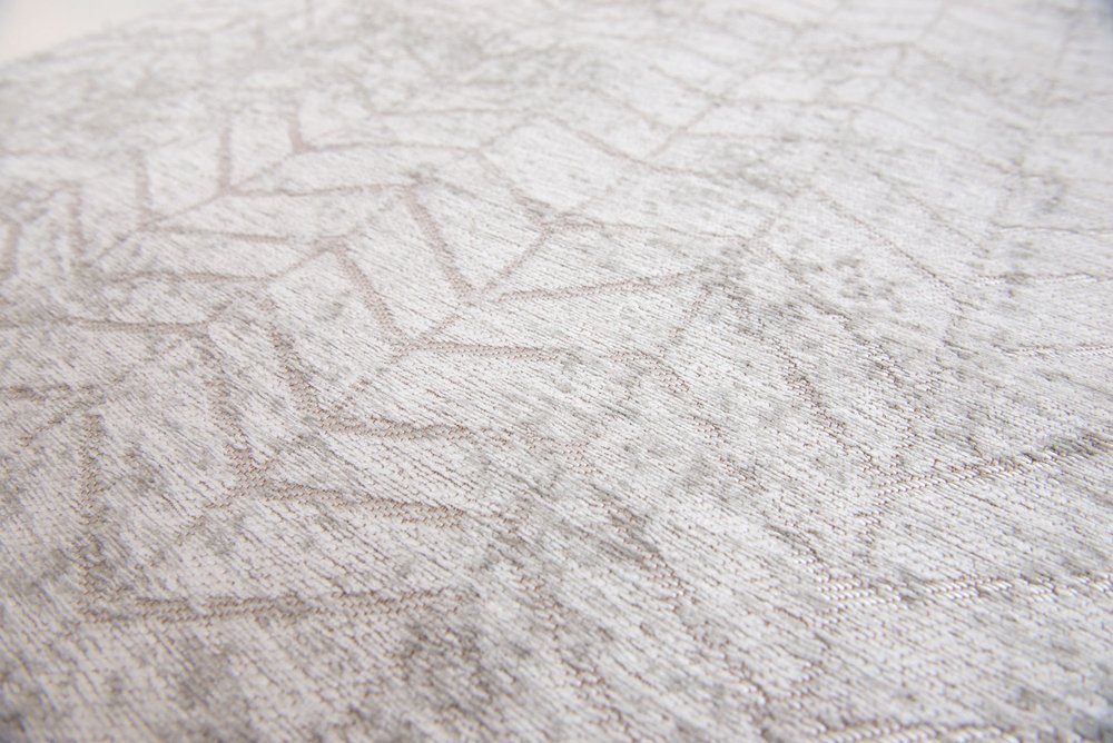 9' X 13' Gray and White Chevron Non Skid Area Rug