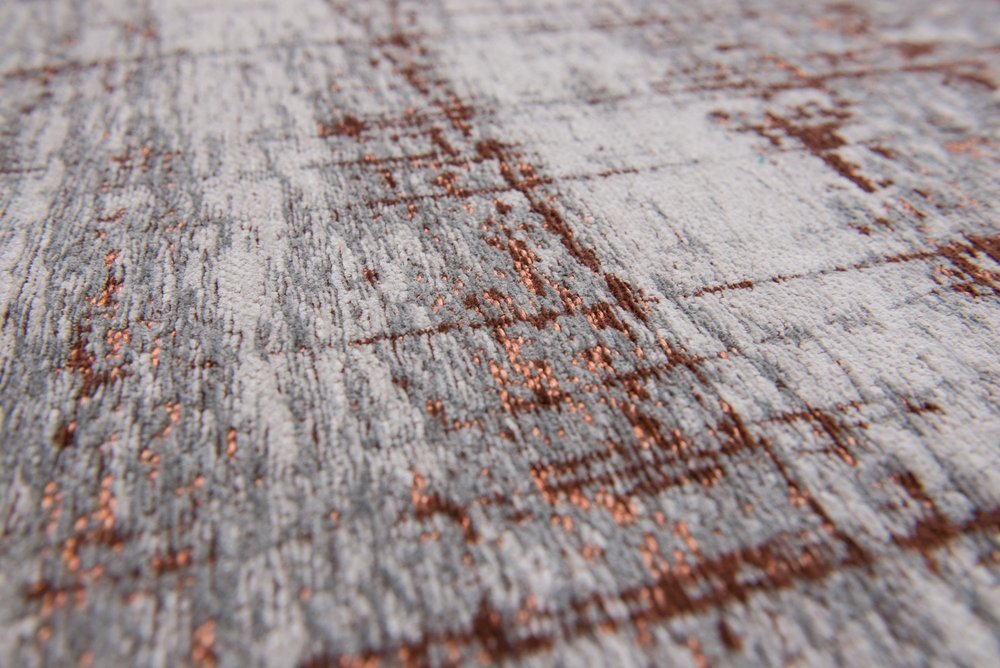 3' X 5' Gray and Yellow Abstract Non Skid Area Rug