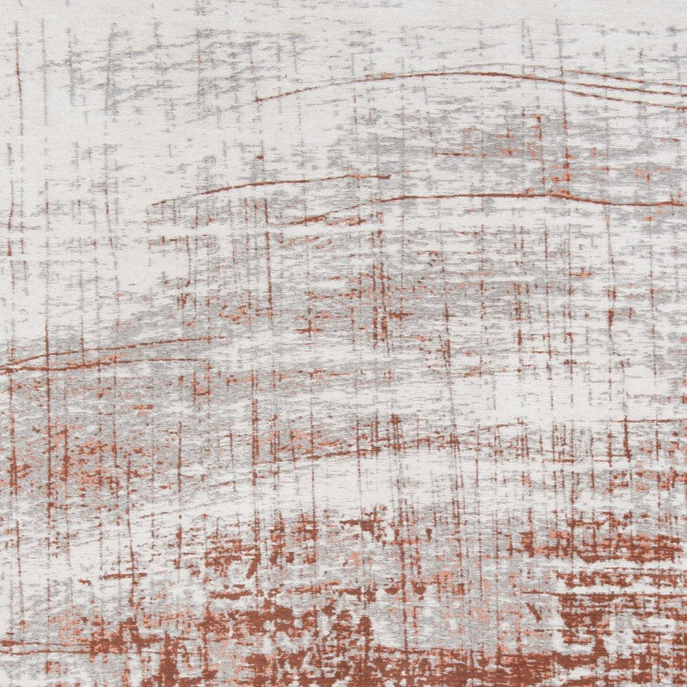 5' X 7' Gray and Yellow Abstract Non Skid Area Rug