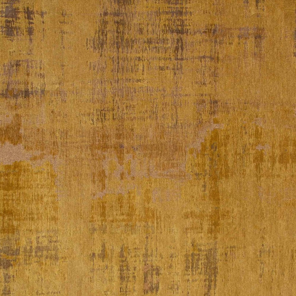 6' X 8' Yellow and Brown Abstract Non Skid Area Rug