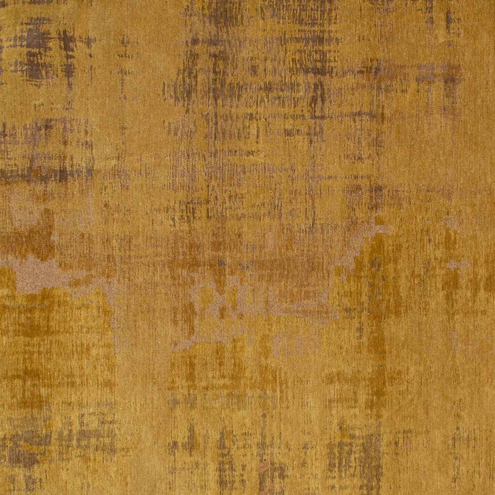 9' X 13' Yellow and Brown Abstract Non Skid Area Rug