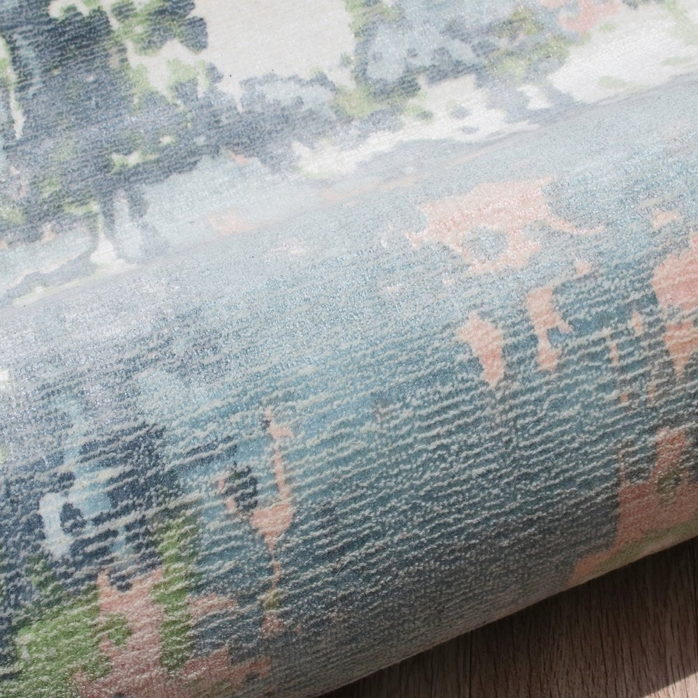 2' X 3' Gray and Yellow Abstract Hand Loomed Area Rug