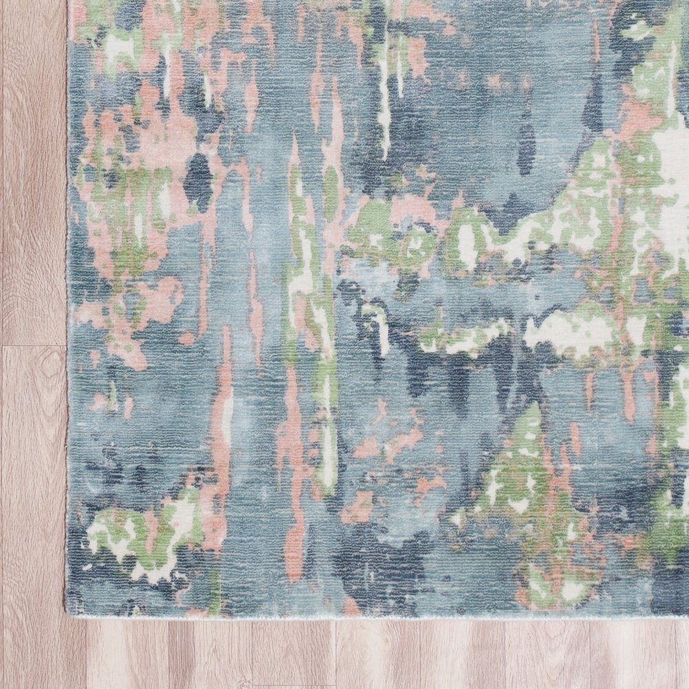 2' X 3' Gray and Yellow Abstract Hand Loomed Area Rug