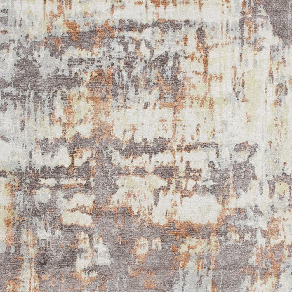 2' X 3' Brown Abstract Hand Loomed Area Rug