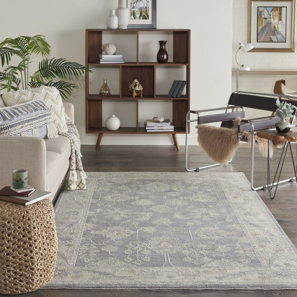 4' X 6' Pink and Ivory Floral Power Loom Area Rug