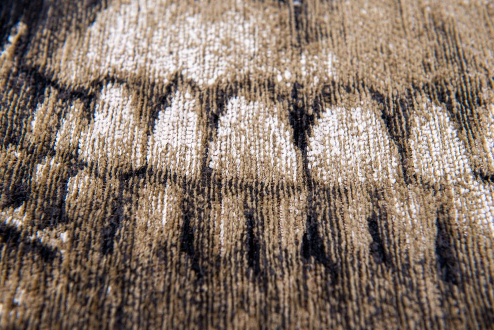 6' X 8' Black and White Funky Skull Non Skid Area Rug