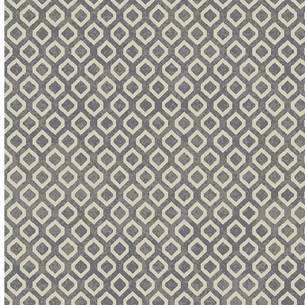 5' X 8' Beige and Gray Geometric Area Rug