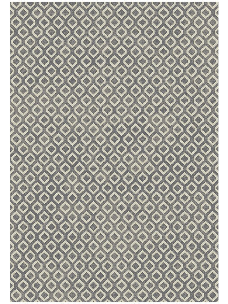 5' X 8' Beige and Gray Geometric Area Rug