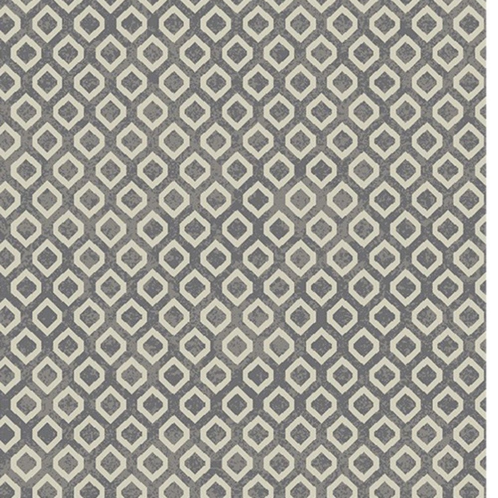 5' X 8' Beige and Gray Geometric Area Rug