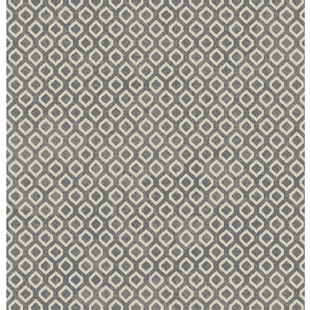 5' X 8' Beige and Gray Geometric Area Rug