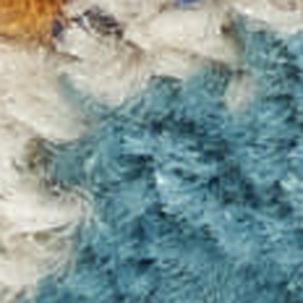 8' Yellow Floral Runner Rug