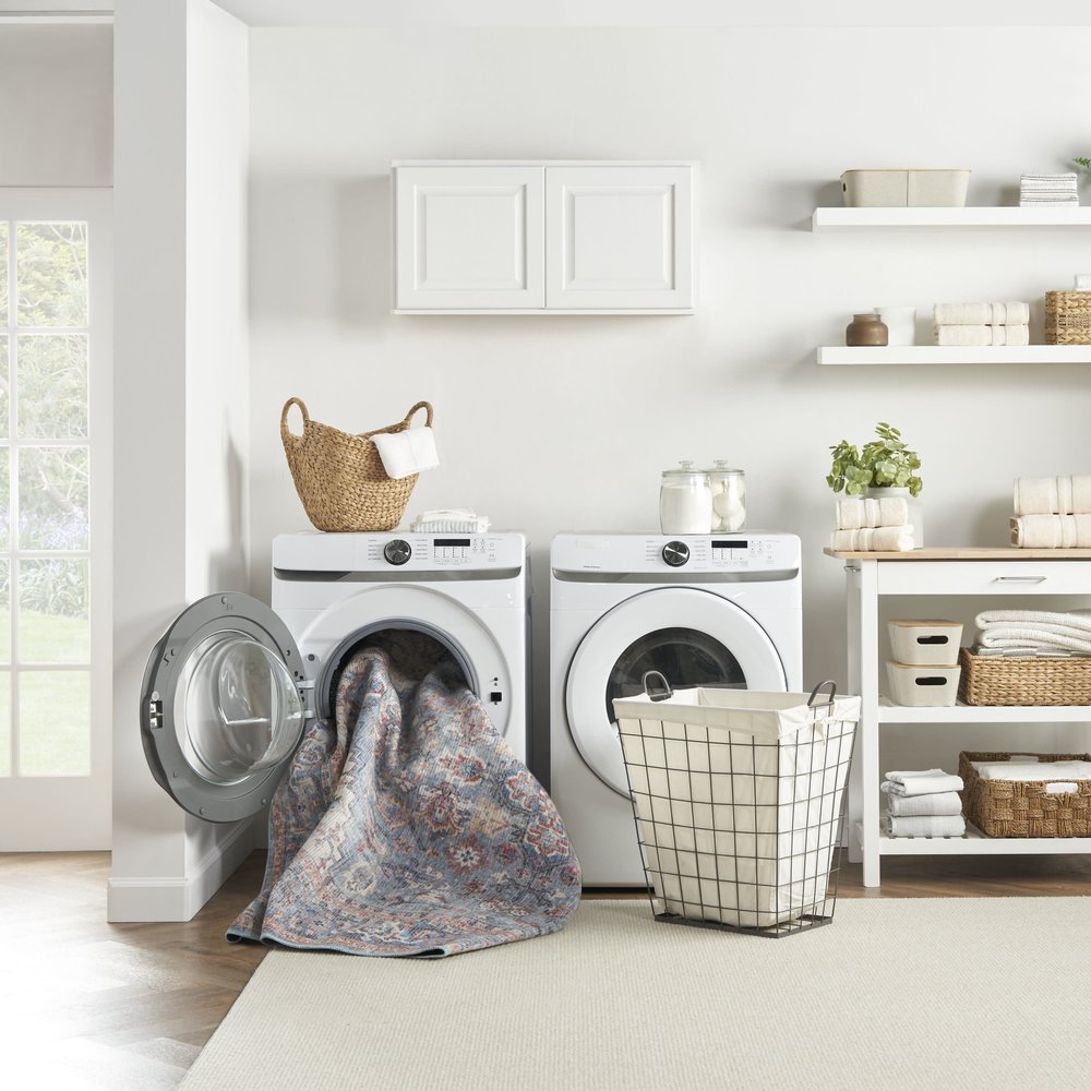 12' Ivory And Black Floral Distressed Runner Rug